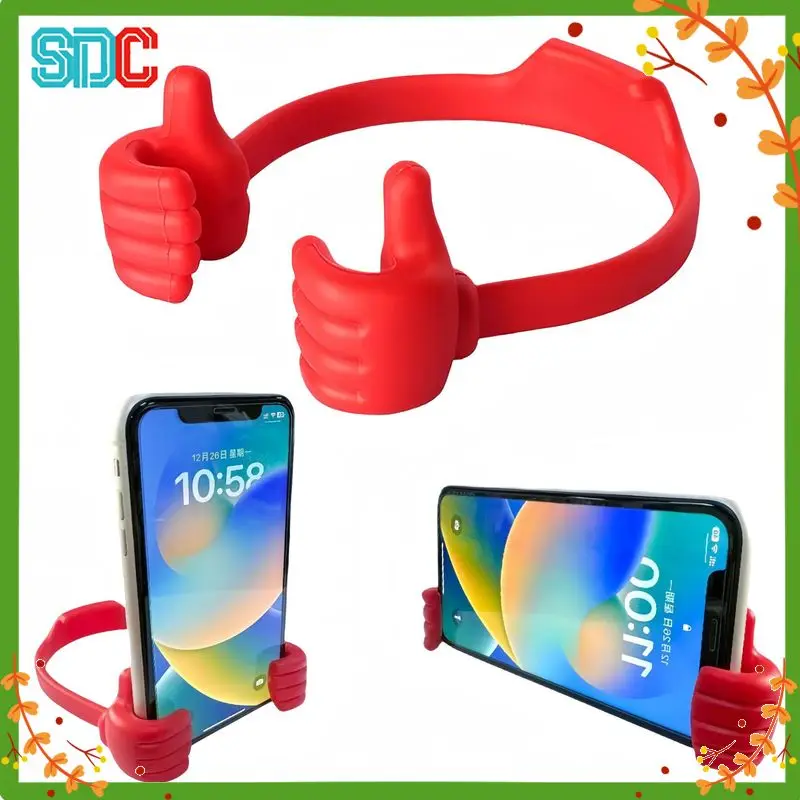 Support de téléphone Thumbs Up multicolore, flexible et portable, pour bureau, maison, chevet, visionnage vidéo mains libres
