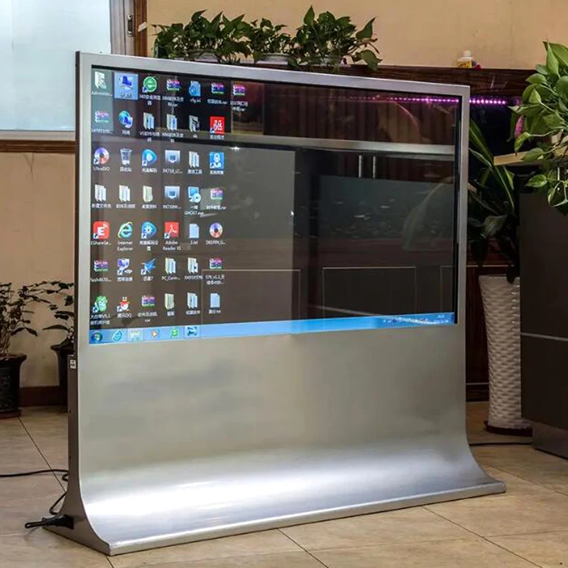 Support Customization Indoor Rectangle Transparent Oled Screen Large Flexible Oled Advertising Screen