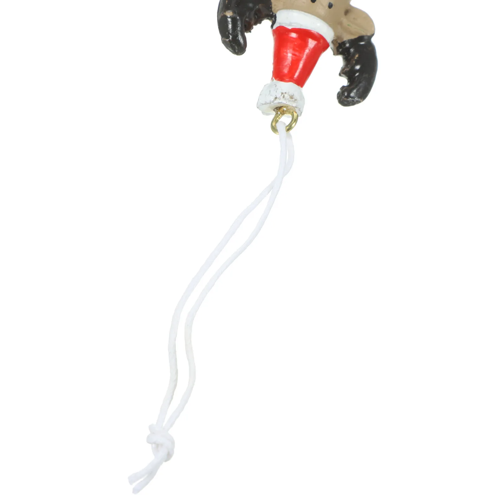 

Christmas Reindeer Ornament Hand-Painted Iron Resin Hanging Xmas Bell Pendant Xmas Tree Decor Holiday Decorations