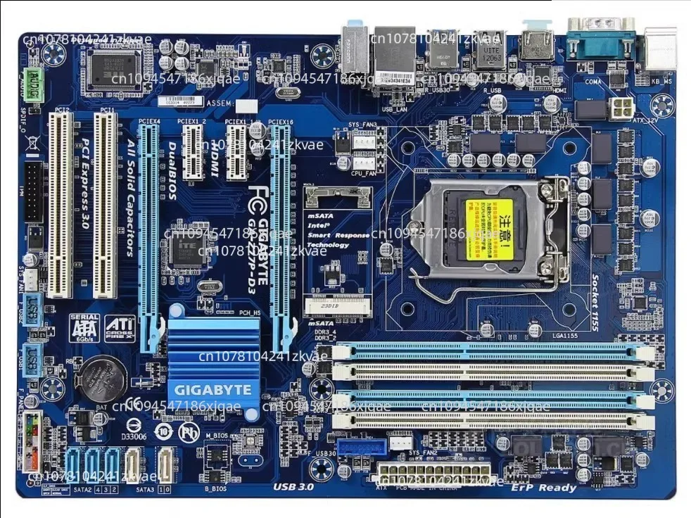 Gigabyte GA-Z77P-D3 1155 Mainboard Support 1230 V2 3470