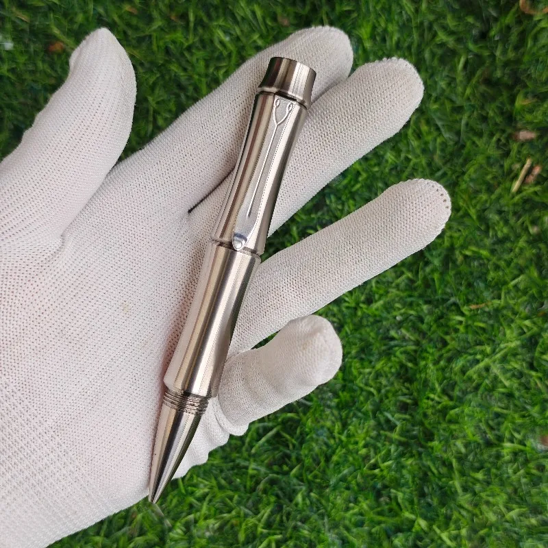 

Специально изготовленная гелевая ручка из титанового сплава Tc17, ультратвердый материал, короткая бамбуковая авторучка для письма, прочные и милые канцелярские принадлежности