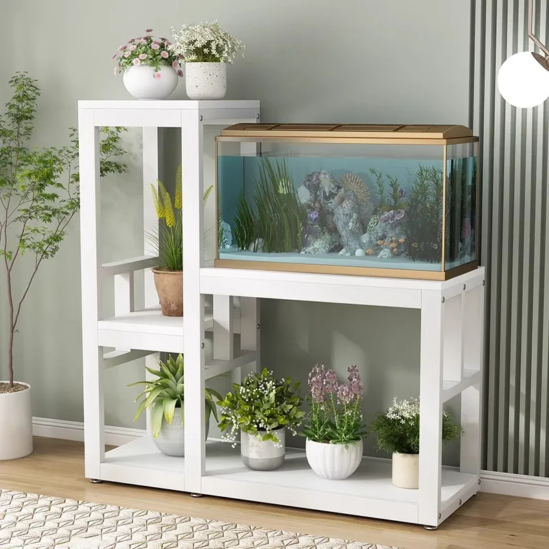 Fish tank rack Double-layer combination fish tank table Aquarium bracket Turtle tank rack base Super load-bearing wrought iron r