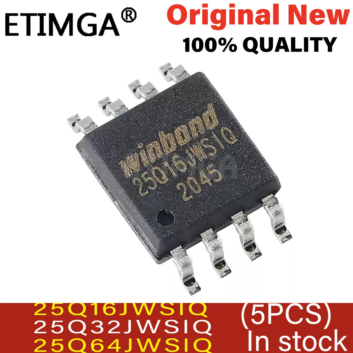 (5pcs) New W25Q16JWSSIQ W25Q16JWSIQ 25Q16JWSIQ W25Q32JWSSIQ W25Q32JWSIQ 25Q32JWSIQ W25Q64JWSSIQ W25Q64JWSIQ 25Q64JWSIQ sop-8