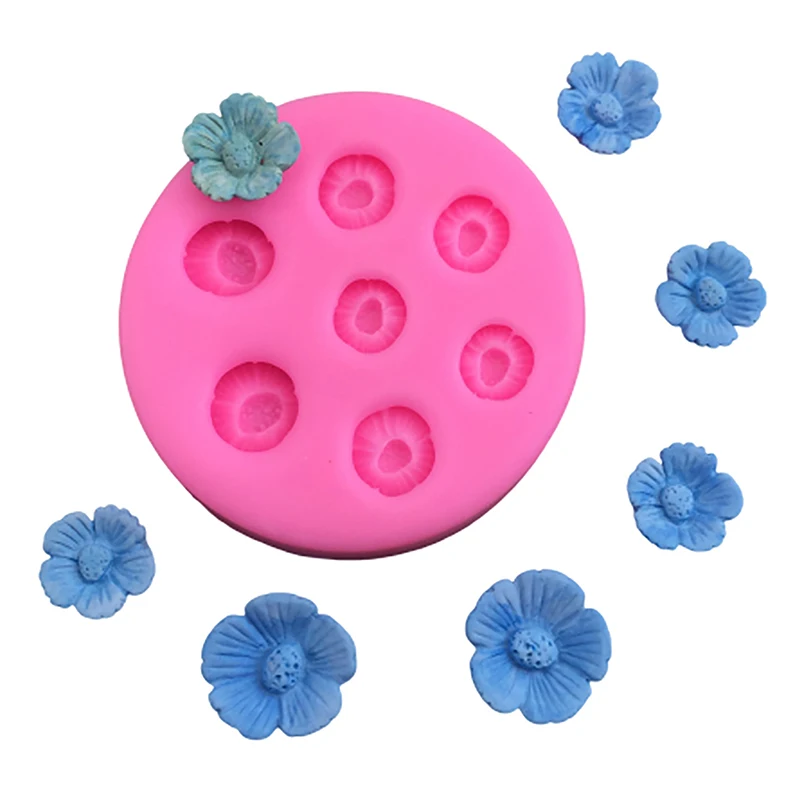 1PC Cherry Blossom Peach Blossom Silicone Mold for DIY Cake Decorations Mousse Chocolate Ice Tray Kitchen Baking Tool