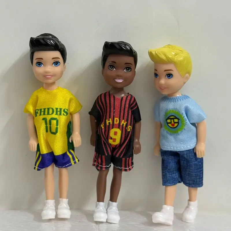 Bestseller 3 Stück / Set 5,5 Zoll Puppen Figuren Kawaii Schwarze Afrikanische Puppen Schneller Versand Beste Geburtstagsgeschenke DIY Spielzeug – Detail 5