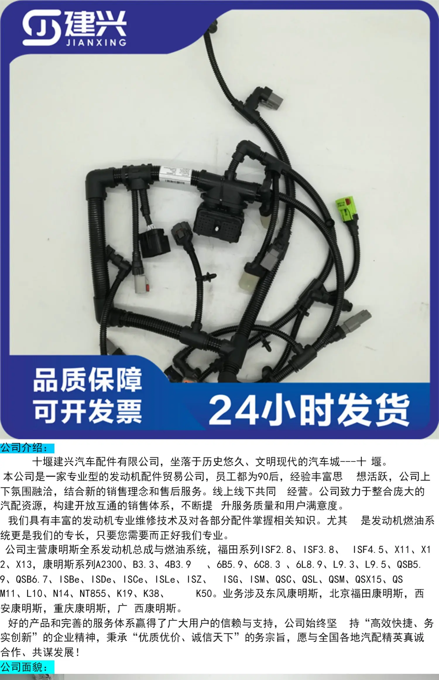 Peças Motor Controladas Automáticas Cummins, QSB6.7, 5291468/4931404, Cablagem do Motor