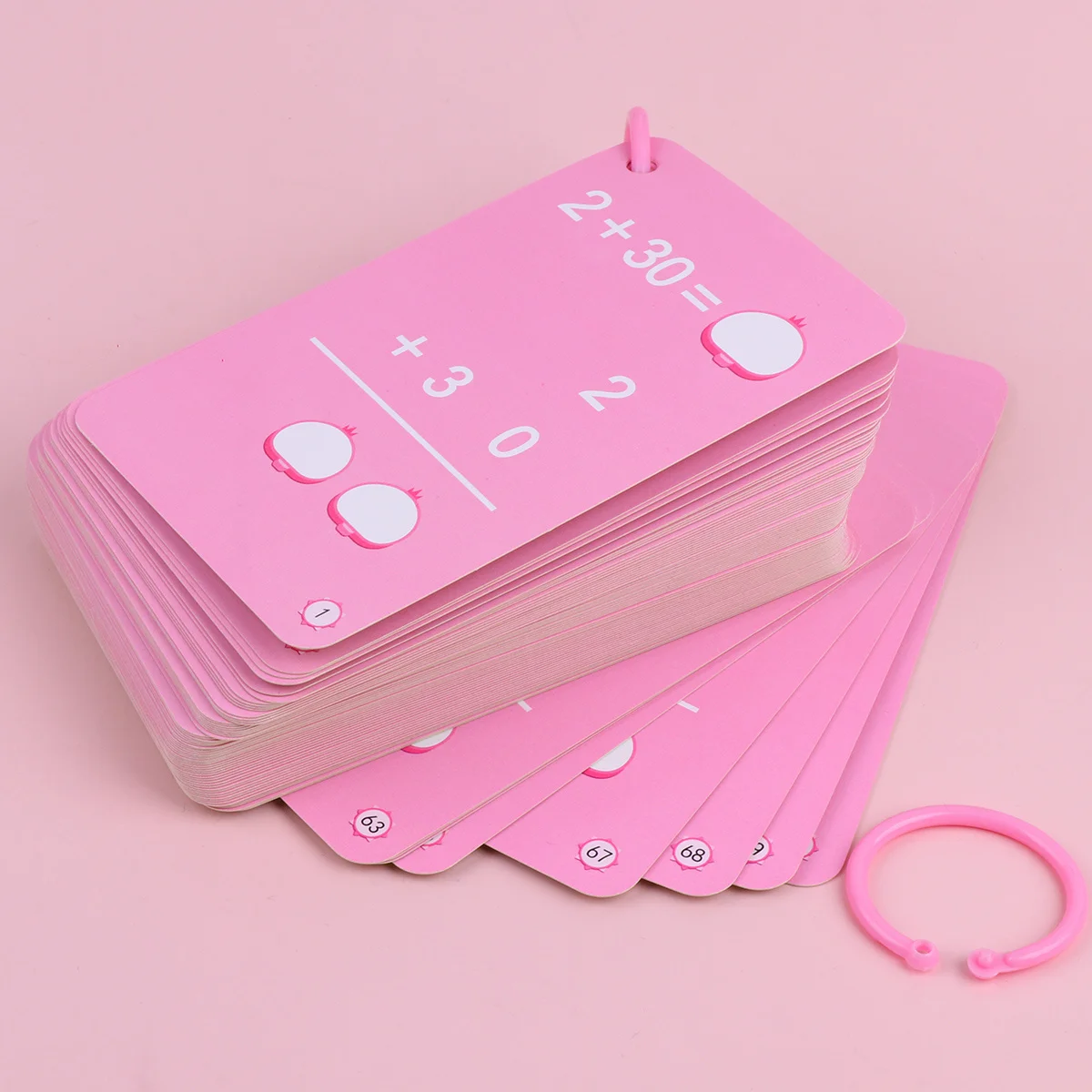 1Set Basic Math Skills Flash Cards for Kids 4 Game for Ages 5 7 9 Early Childhood Education