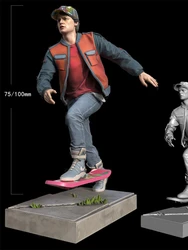 Skateboarding nastolatek żywica rysunek 1/24 skala zmontowany zestaw modeli do składania niezmontowane Diorama i niepomalowane figurki zabawki