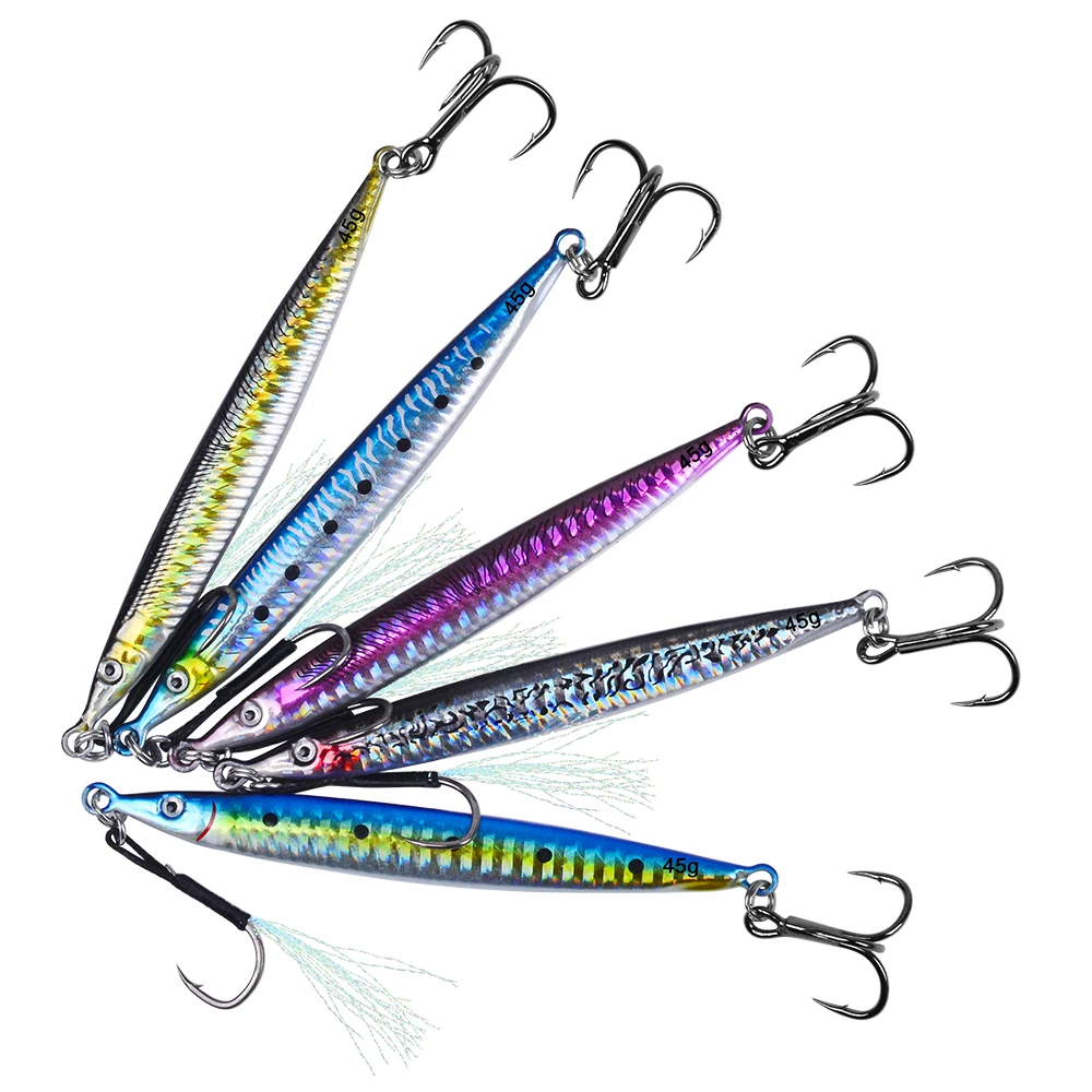 PROBEROS 1 Stück Meeresfischerei-Köder 14g-45g Metall-Jig-Köder Künstlicher Hartköder für Barsch Weitwurf-Jigging-Köder Uferköder Angelzubehör – Detail 9
