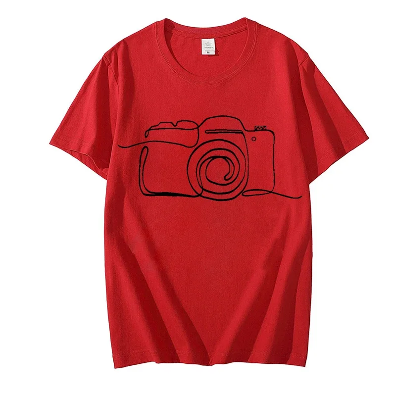 Photographer Graphic T Shirts Tops Clothes Camera Lover Tee Shirt Homme Photography T Shirt for Men Short Sleeve Men Clothing