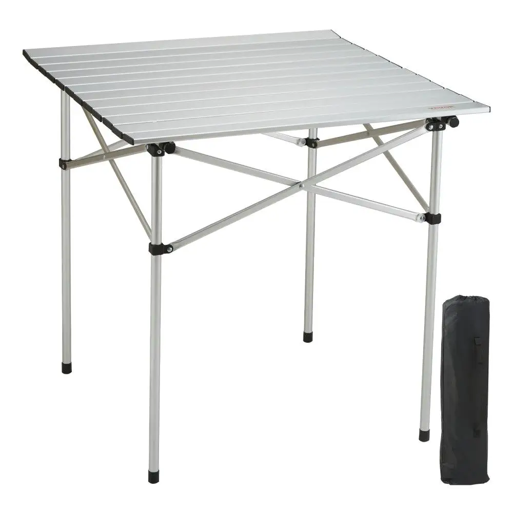 

Folding Camping Table, Outdoor Portable Side Tables, Lightweight Fold Up Table, Aluminum Ultra Compact Work Table with Carry