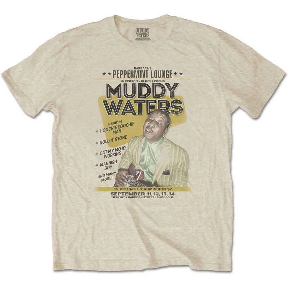 Muddy Waters Peppermint Lounge Official Mens TShirt Mens