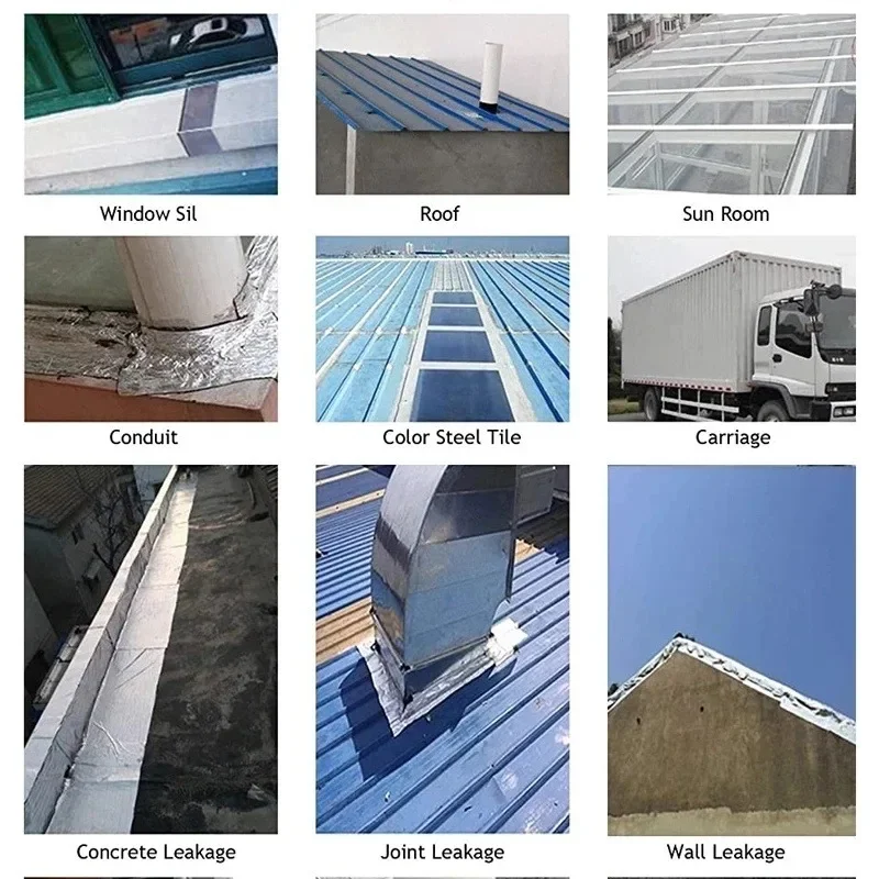 Aluminum Foil Butyl Sealing Tape Super Waterproof Sealers Adhesive Sealant Wall Crack Stop Leaks Roof Pipe Repair Duct Fix Tape