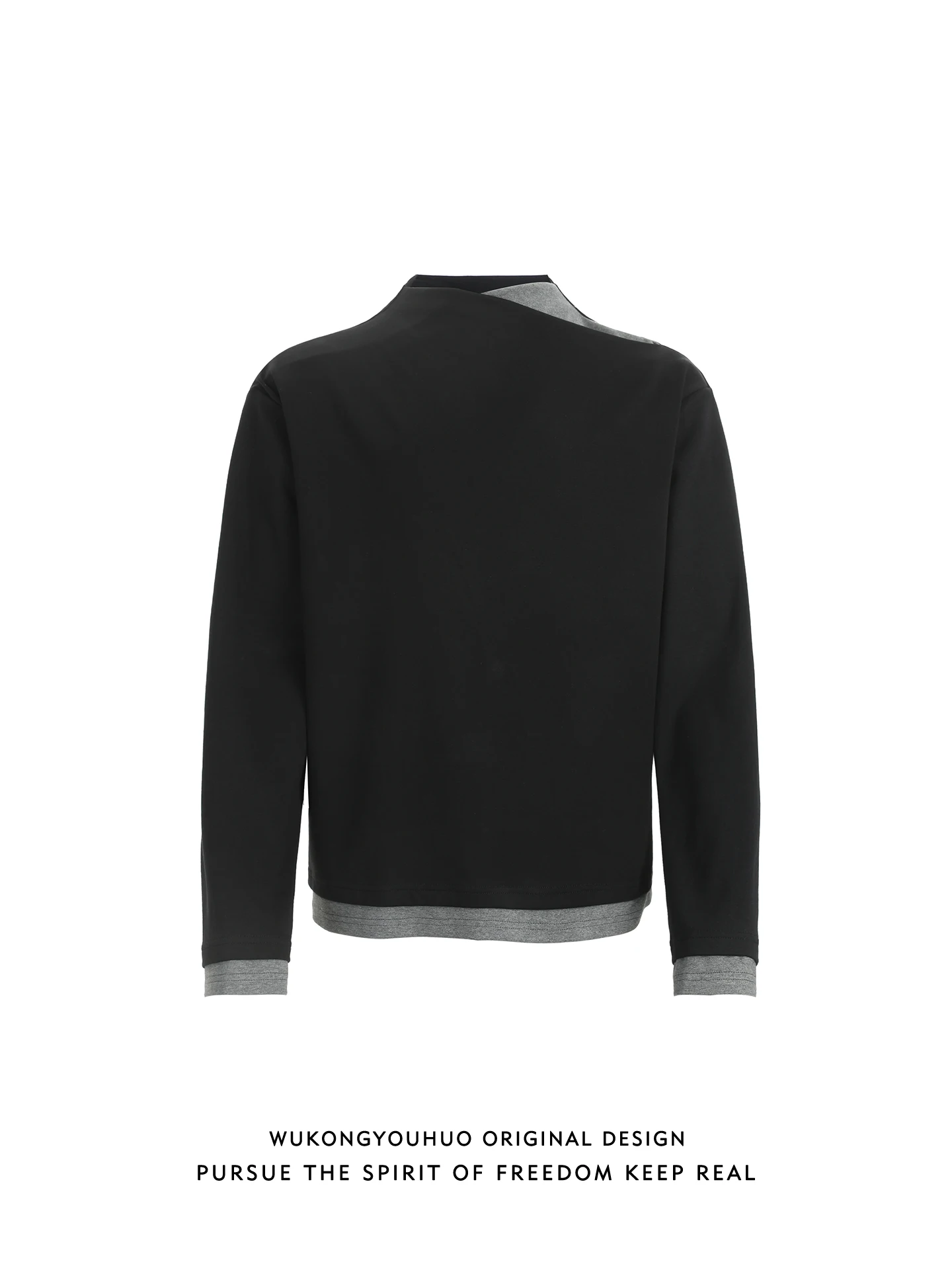 

Весенняя мужская футболка свободного кроя с длинным рукавом в американском стиле, повседневный универсальный топ в стиле ретро