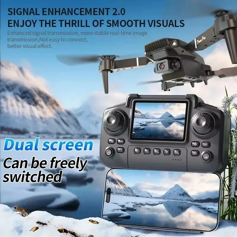 Kid Professional E88 Air Screen Control Drone Wide RC Dron HD 4K Camera Foldable Helicopter Aircraft Quadcopter Drone Gift Toys