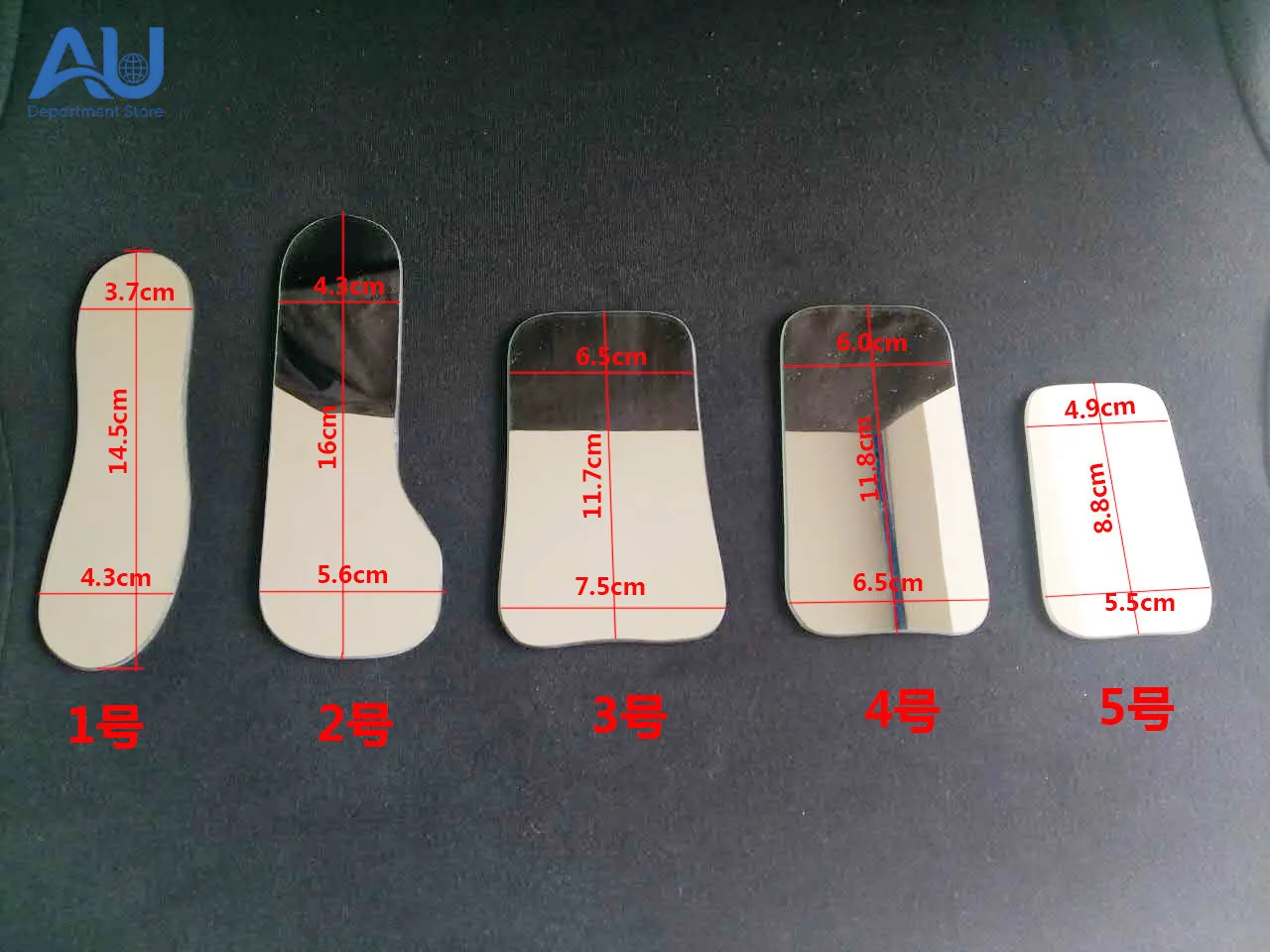 2025 5-piece Set Of Glass Reflectors Dental Reflectors Orthodontic Photography  Double-Sided Glass Oral Reflectors