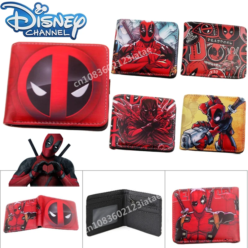 

Disney Deadpool 3 Zero Wallet Animated Cartoon Creative Cool Trend Card Bag Children Large Capacity Portable Wallet Holiday Gift