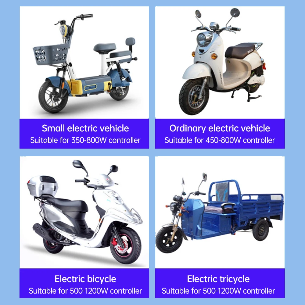 Nowy 48-72V 1200W-1500W wielofunkcyjny kontroler pojazdu elektrycznego kontrola prędkości silnika inteligentny bezszczotkowy regulator silnika