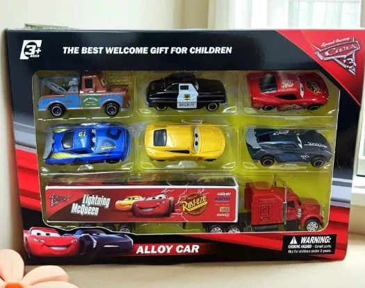 Instock 7 stks/set Pixar Auto 3 Lightning M/C/Queen Jackson Storm Mack Truck 1:55 Diecast Metalen Auto Model speelgoed Jongen Kerstcadeau