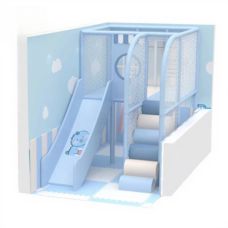Custom-Made Soft Play for Kids Indoor Playground Equipment Kids Play Fun Slides with Trampoline for Kids