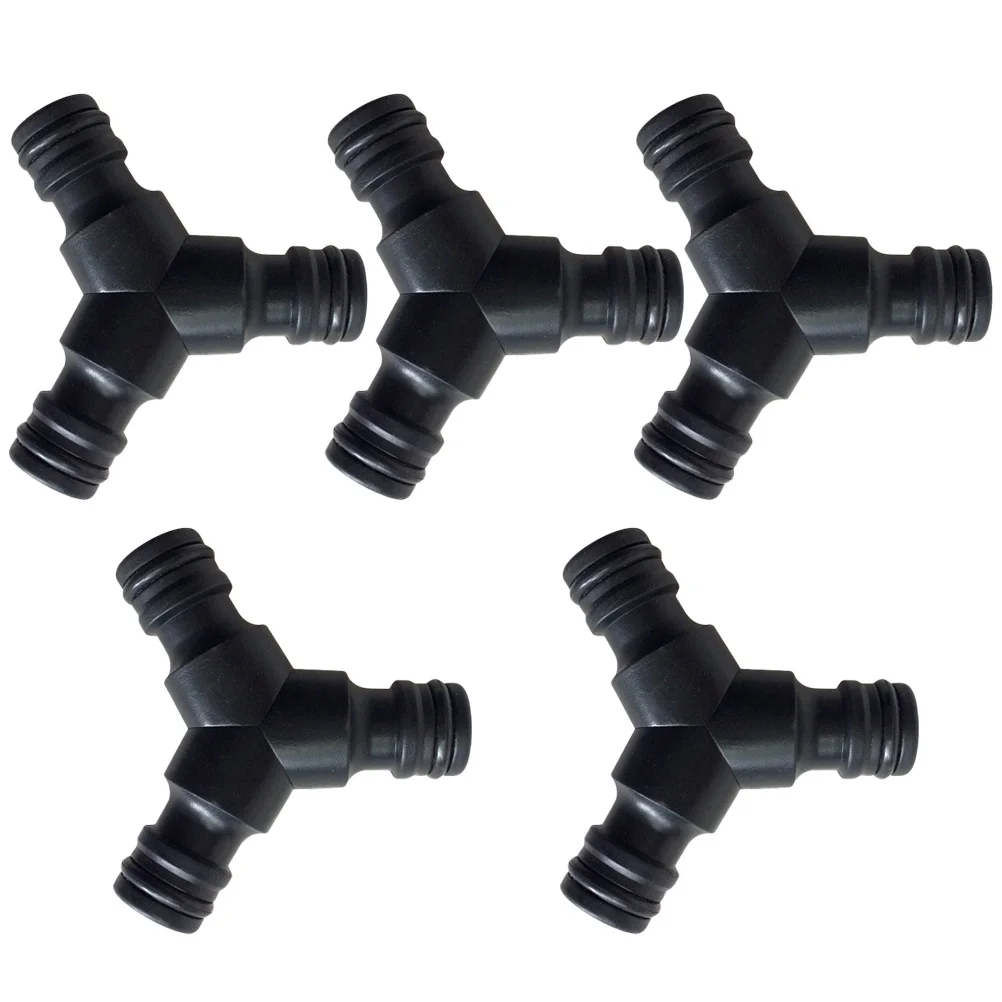 

5pcs Quick Connectors For Water Pipe Abs Multi-Purpose Joint Fitting Repair Extension Three-Way Y Shape Tube Connector Gardening