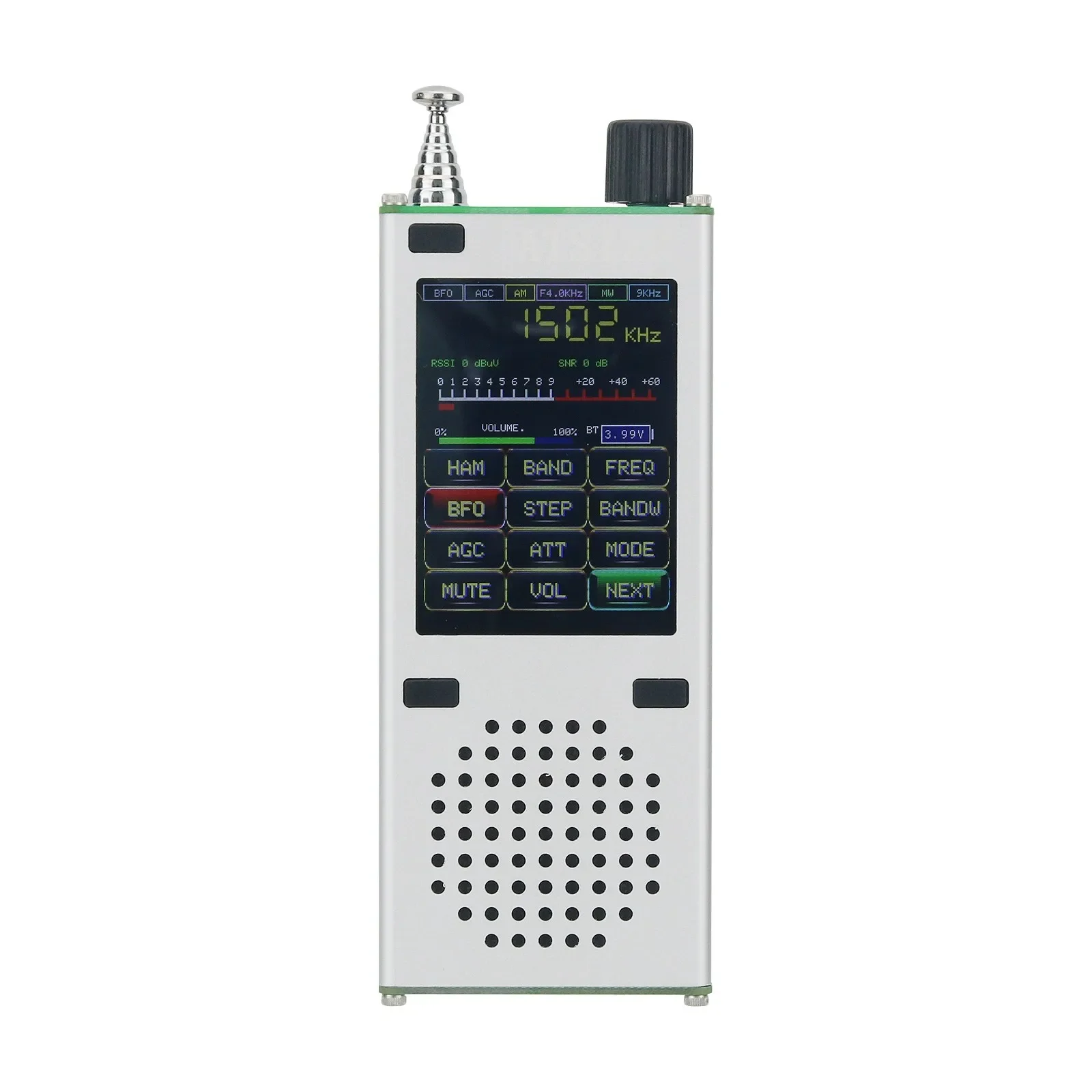 ATS120 Pocket  Portable Radio Receiver Full Band FM AM Radio with TFT 2.4-inch Color Touch Screen Personal Use