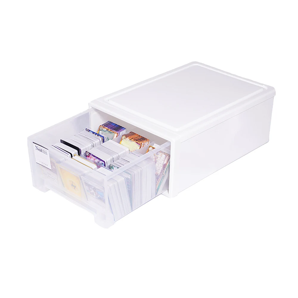 Clear Card Deck Box, Card Organizer Hold 2000+ Trading Card Storage Box for All Trading Card Games