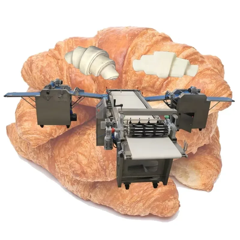 Automatic Production Line for Croissant Dough Flattening Cutting Machine for Croissant Roller