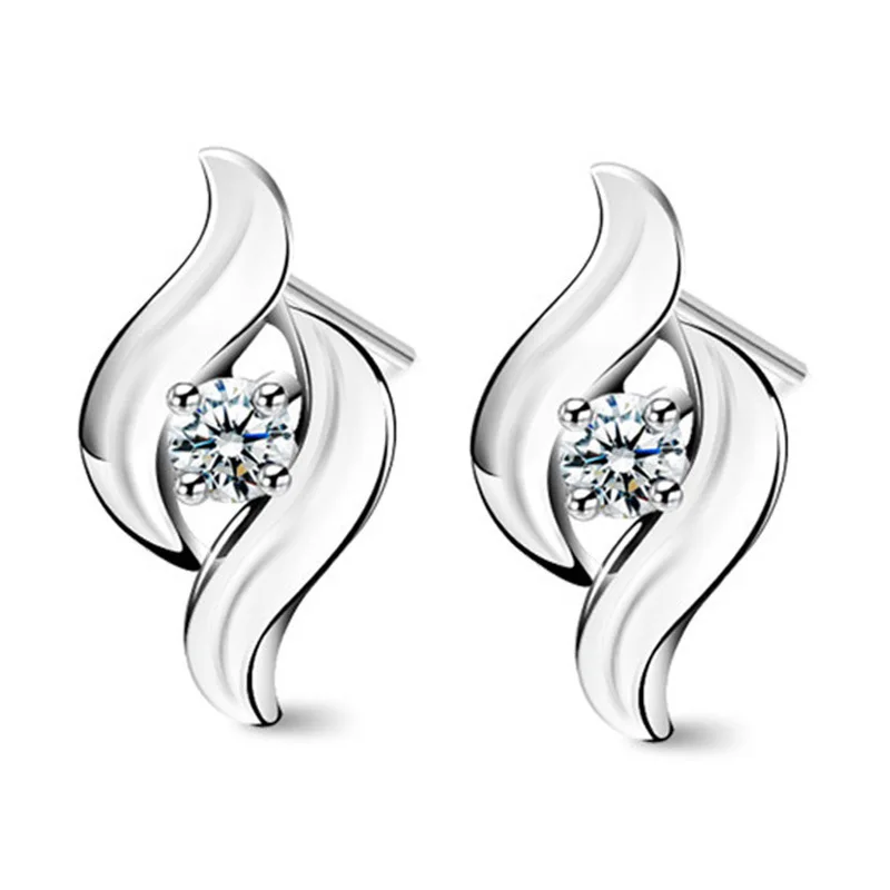 Fashion Retro Elegant S925 Sterling Silver Stud Earrings Fine Crafted Premium Ear Jewelry Ideal Gift For Women And Teenage Girls