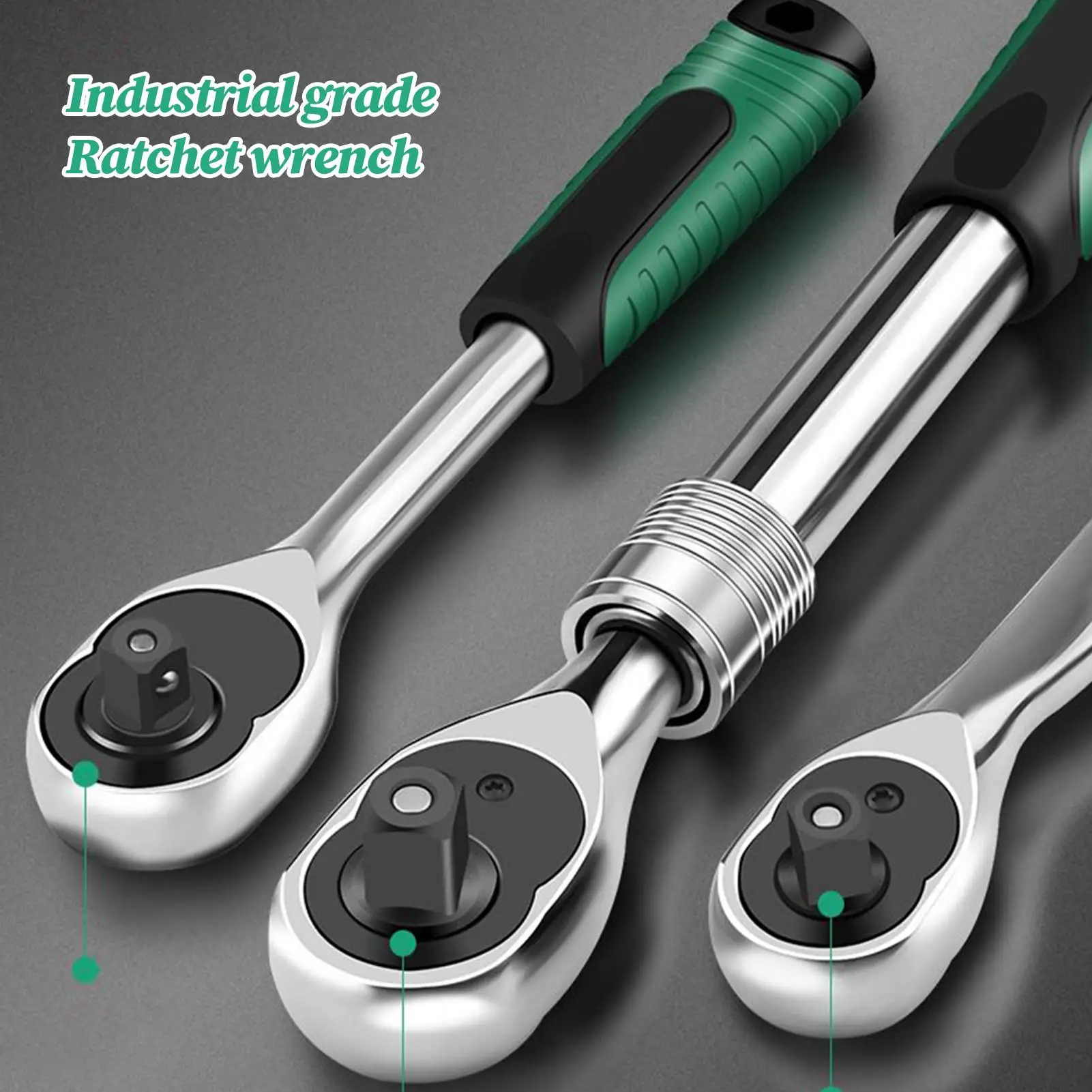Extension Wrench Set Multi-Purpose Ratchet Wrench Square Drive Adapters For Tight Spaces Impact Resistant