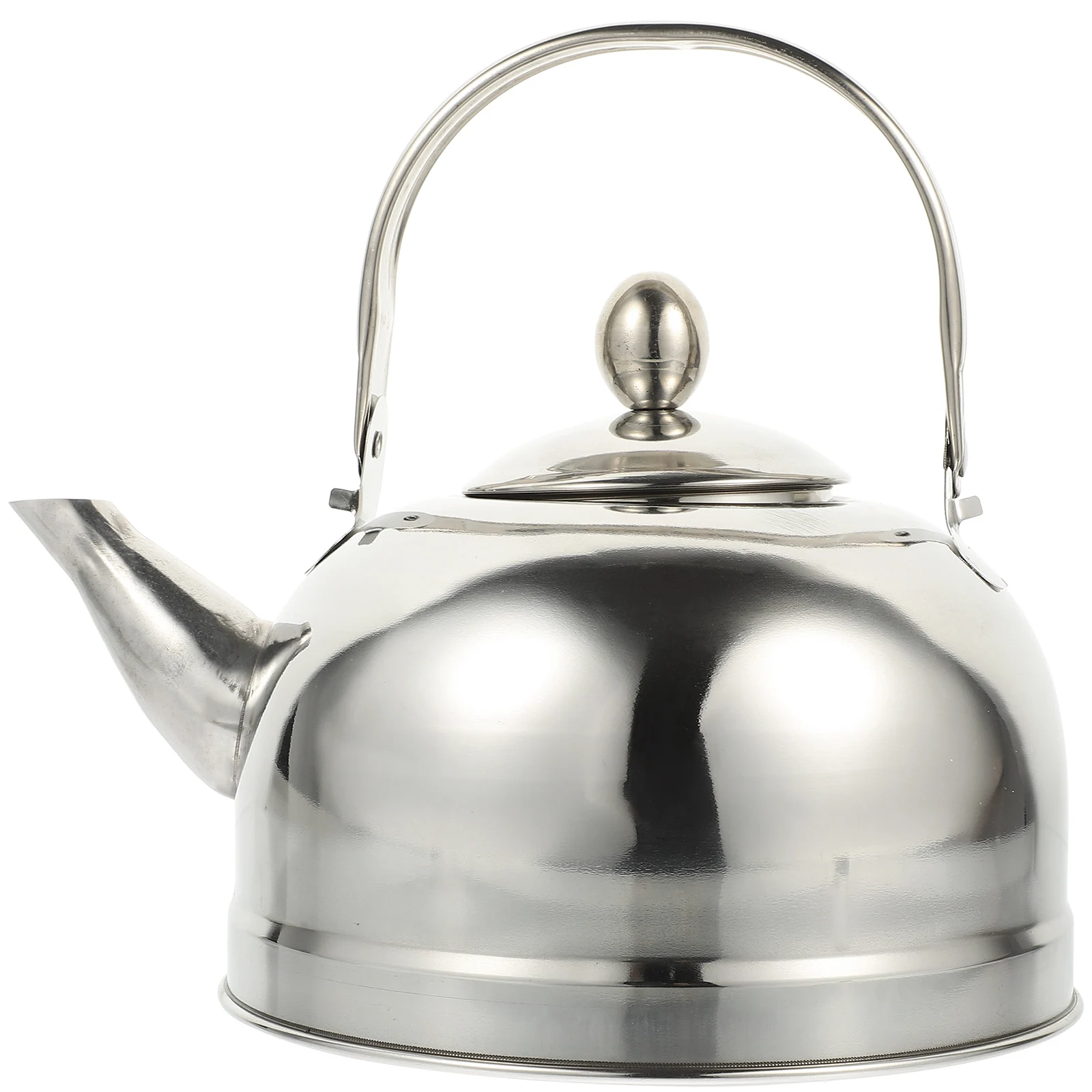 

Stainless Steel Teapot Camping Kettle Filter Infuser Whistle H held Water Tea Pot Stovetop Practical Family Use