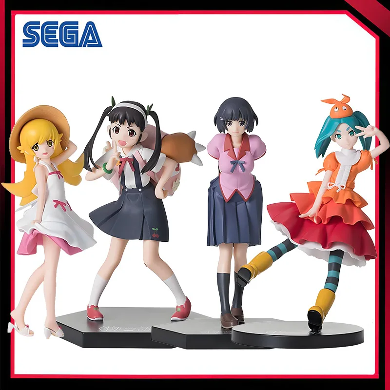 In Stock SEGA Monogatari Series Oshino Shinobu Hachikuji Mayoi Ononoki Yotsugi Hanekawa Tsubasa Original Anime Figure Model Toys