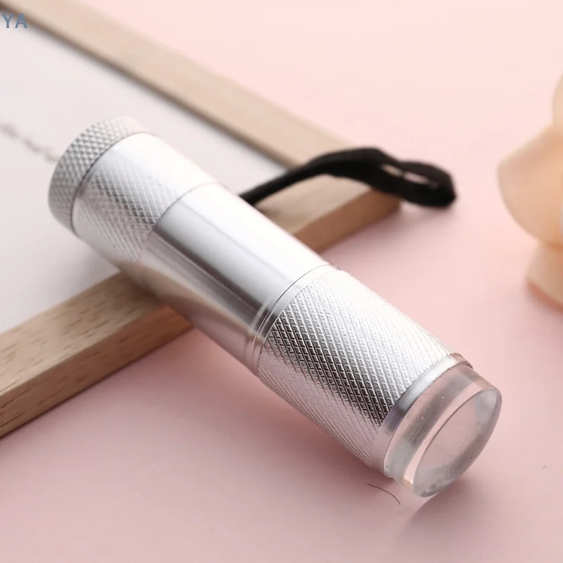[Y]Nail Lamp Mini UV Portable Silicone LED Lamp Nail Flashlight Nail Stamper Quick Dry Lamp Silicone Handheld LED Manicure Lamp