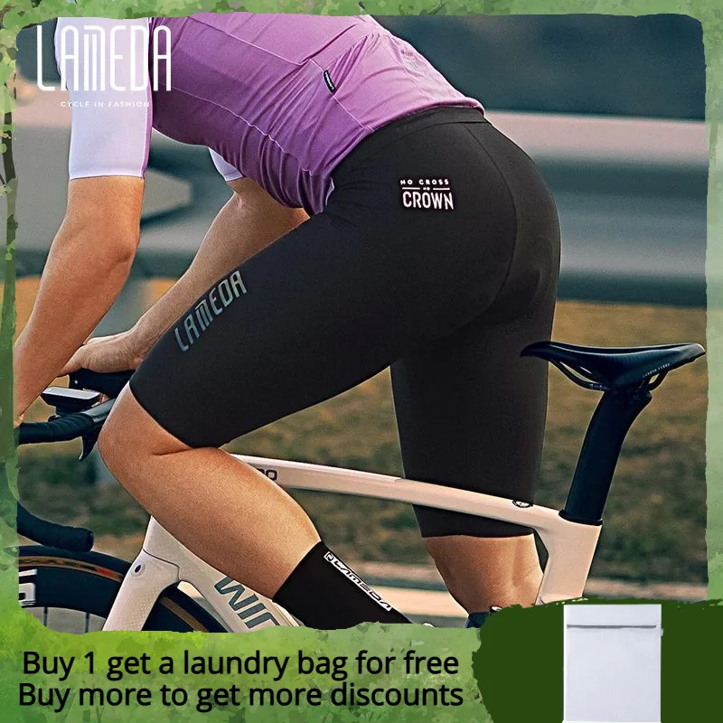 Lameda Bicycle Pants Anti-slip High Elastic Shorts For Men Breathable 5d Padded Gel Shock Absorption Mtb Road Bike Pants