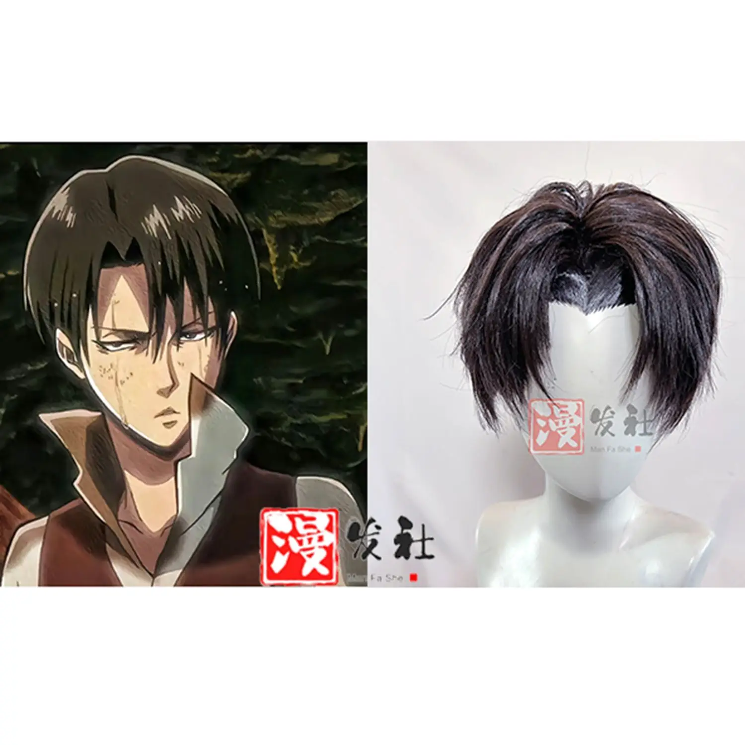 attack-on-titan-levi-ackerman-anime-parrucche-cosplay-per-uomo-breve-rettilineo-cartoon-party-capelli-sintetici-di-alta-qualita-b-berretto-parrucca