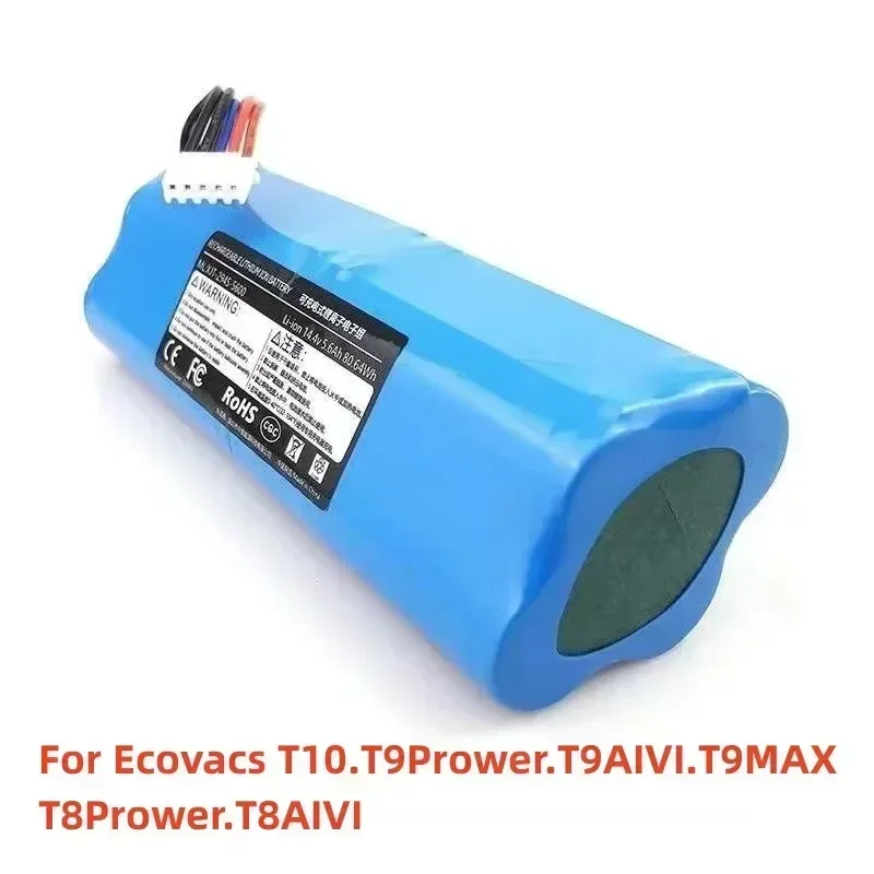 2023 Upgrade 6800mah for Ecovacs T5 T5MAX T5POWER T8 T8Prower T8AIVI T9Prower T9AIVI T9MAX T10 T20 X1 X2 Sweeping Robot Battery