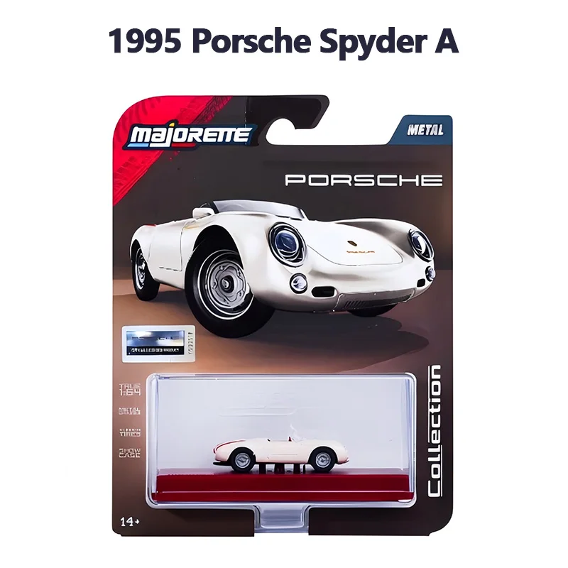Majorette Diecast Car 1:64 Collection Series Exquisite High Fidelity 1975 BMW, 1975 Porsche 930 Turbo, 1995 Toyota Supra, Bugatti
