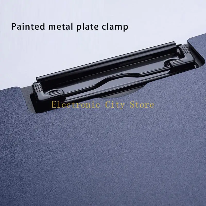 Folder Flipping Clipboard Dengan Klip Logam Portable File Writing Board HU8D