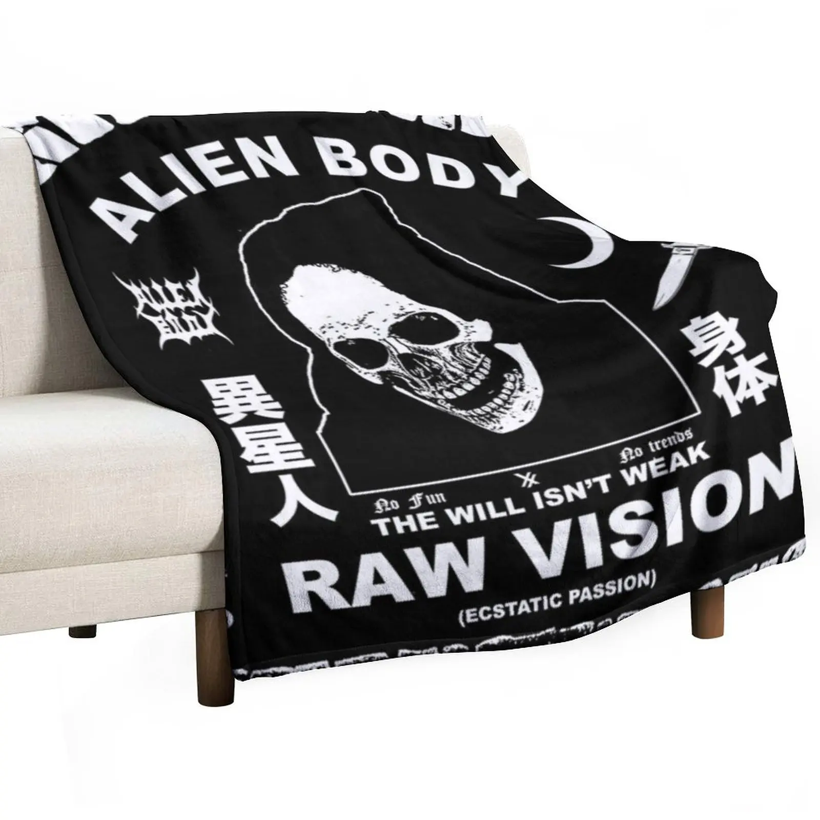 Raw Vision Throw Blanket Sleeping Bag Travel Sofa Quilt Plush Blankets