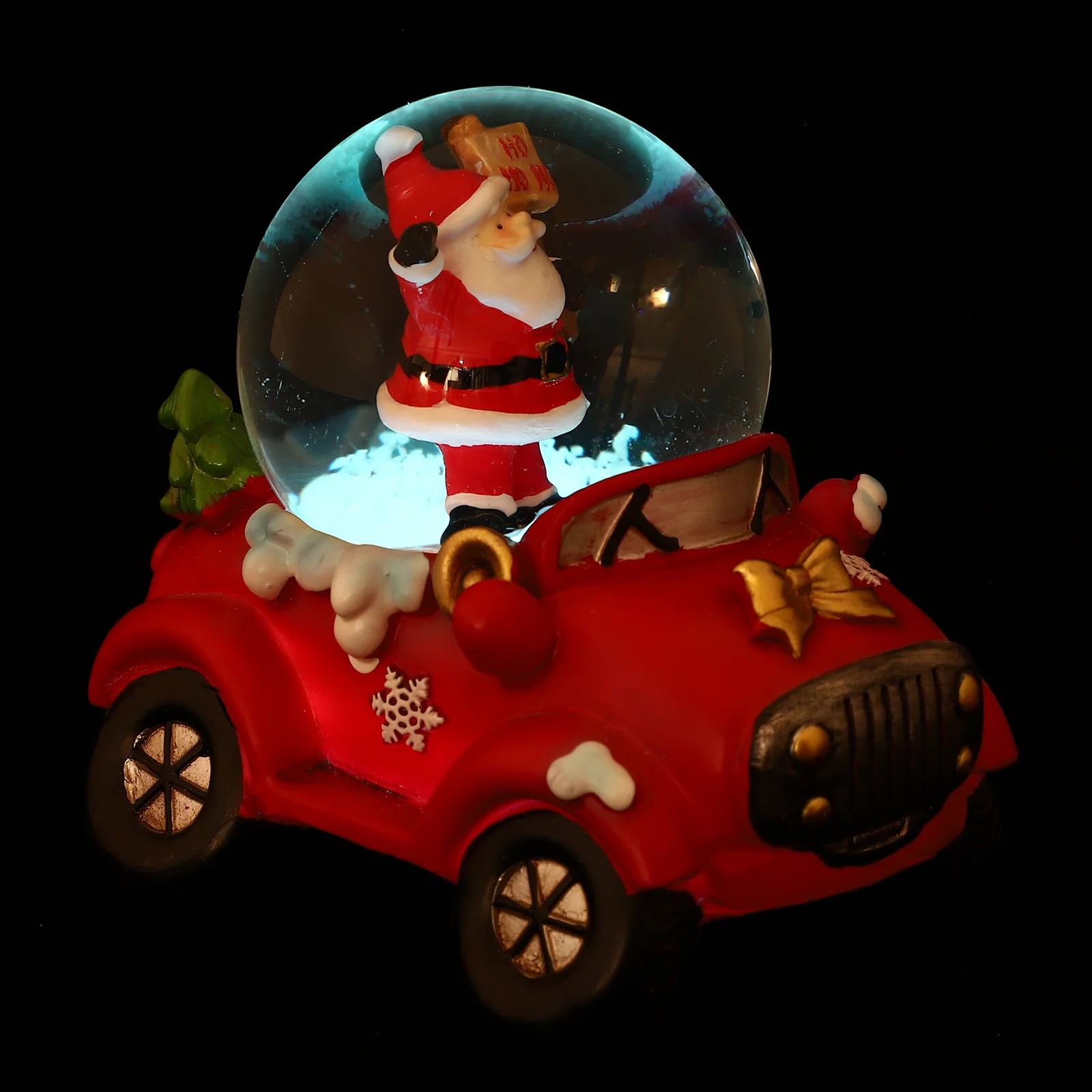 

Snow Globes Musical Red Truck Crystal Ball Car Decoration Desktop Artificial Table Christmas