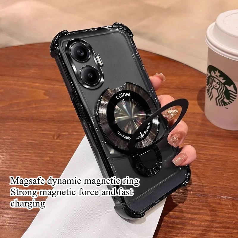 

For POCO F7 X7 Pro Ultra Case Phantom Transparent Acrylic Skin-friendly Bracket Cover For POCO F7 with built-in lens film