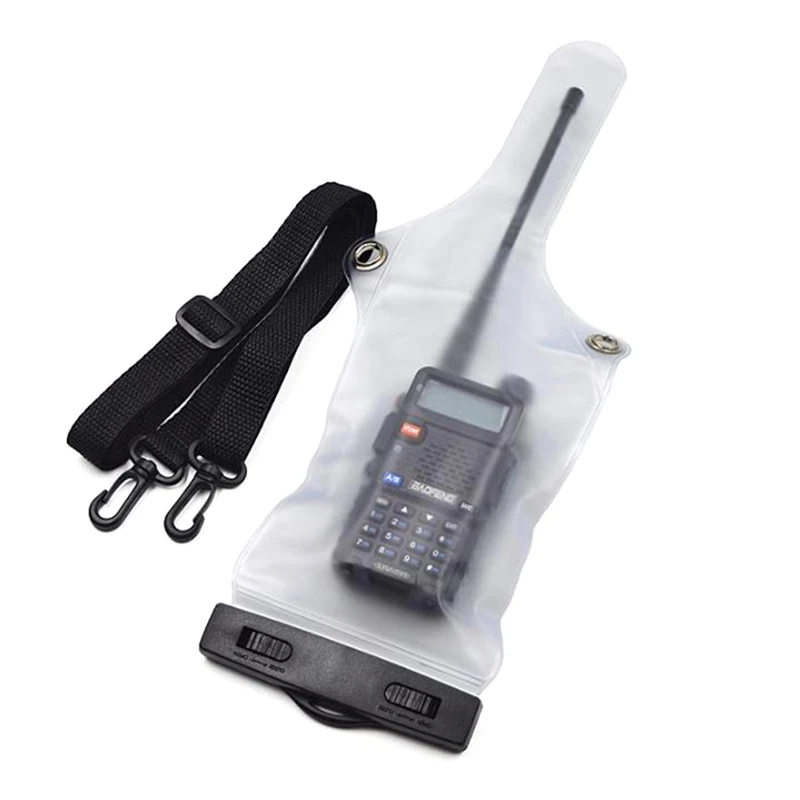 Hot Sale Portable Radio Waterproof Case Bag For Walkie Talkie Cover Holder With Lanyard