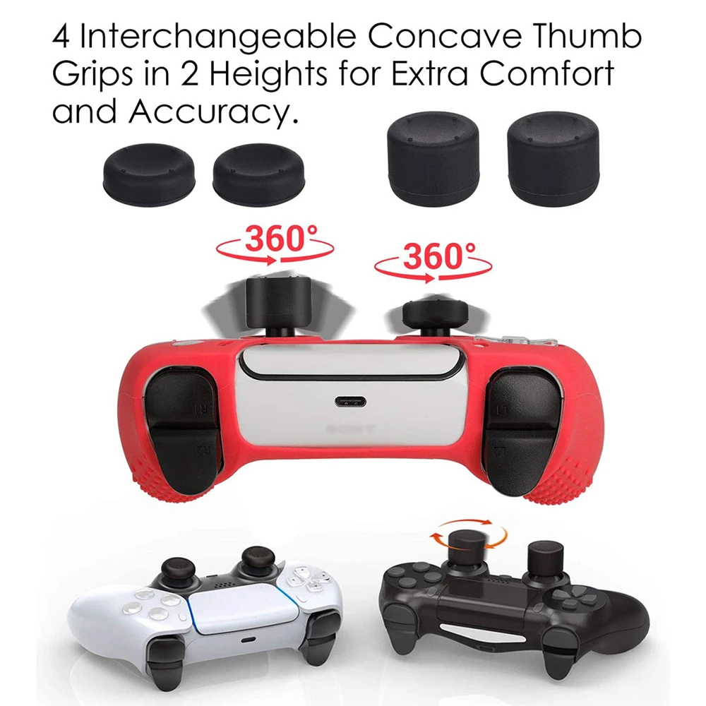 Siliconen Verhoogde Dop Voor Ps5 Handgreep Controller Keycaps Anti-Slip Cover Verbetert Gaming Ervaring Voor Ps5-accessoires