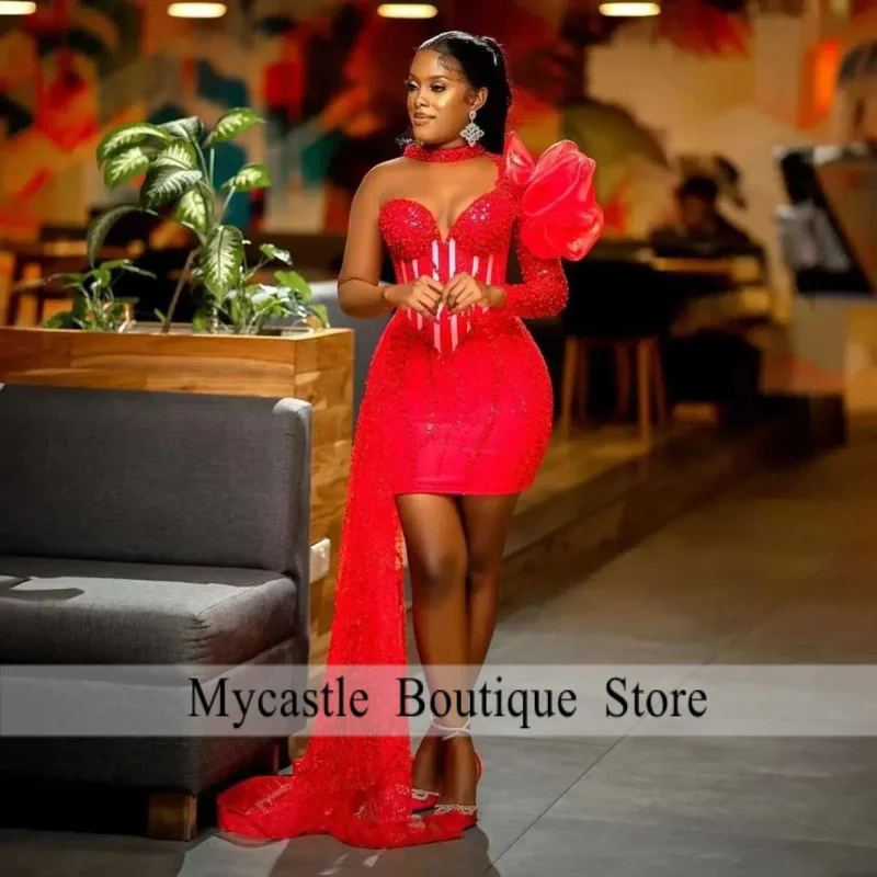 Sparkly Red Beaded … - image