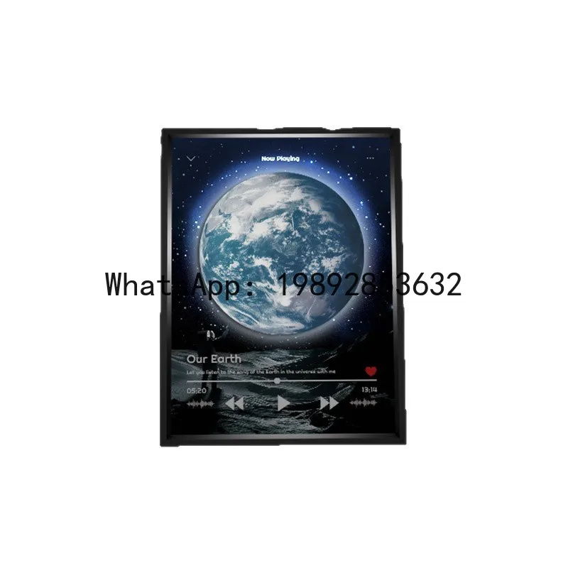 GH Turntable Audio Painting Bluetooth TF Card Modern Minimalist Aluminum Alloy Living Room Entryway Decorative Painting