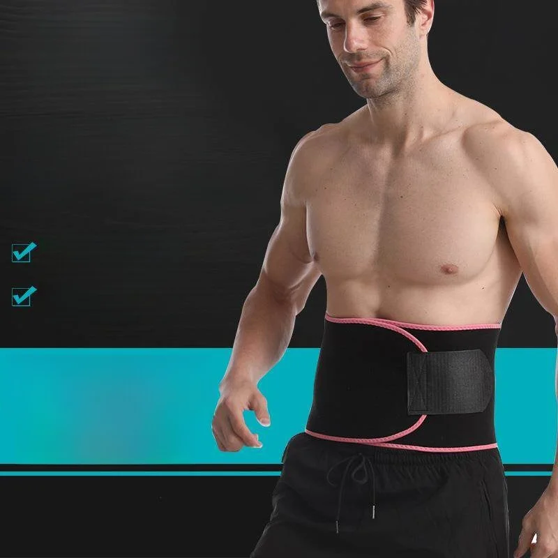 

Men's Fitness Weightlifting Belt Sweat Absorbing Pressure Adjustable Abdomen Support Protective Waistband Health Care Full Bo...