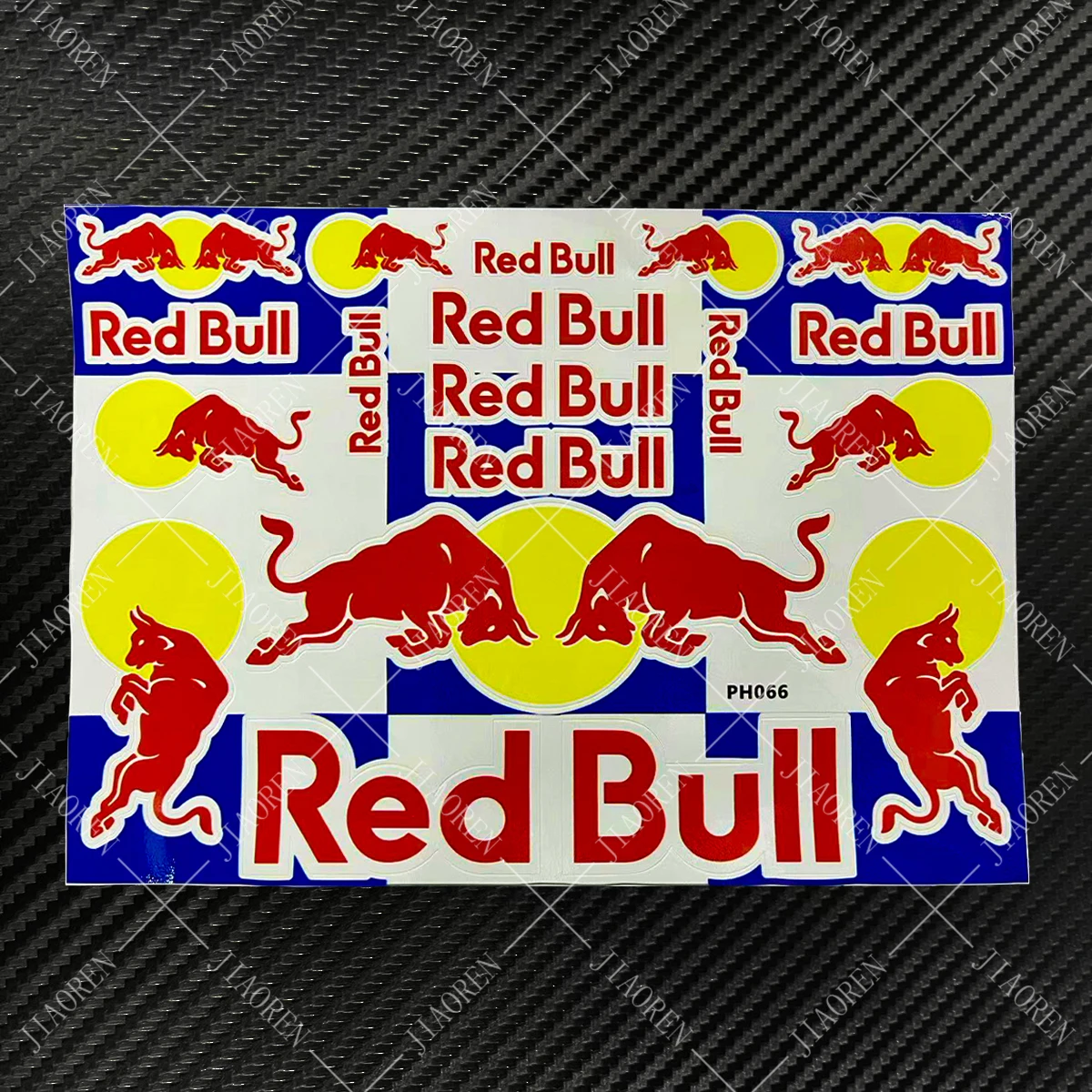 1 Set Red Bull Stickers Logo Helmet Tank Decal For Ktm Honda Kawasaki Suzuki Yamaha Ducati