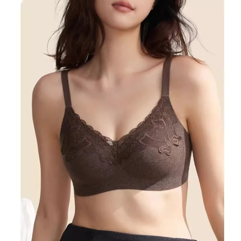 Heiß begehrter BH mit Fadenstruktur, Jelly-Soft-Unterstützung, Push-up-Effekt, Anti-Sagging-Seitenstütze, kabellos, bequemer Bralette für den täglichen Gebrauch, Größen M-2XL