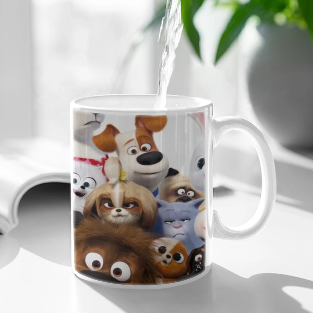 

Cartoon T-The Secret Life of Pets Coffee Mug Tea Cup 11oz Coffee Cup Funny Birthday Gifts for Women and Men Ceramic Mug Cup