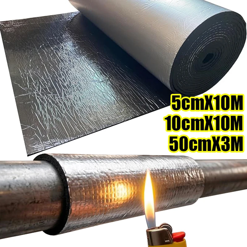 Warm Keeping Panel Aluminum Foil Thermal Insulation Mat Heat Barrier Foam Roll Home Wall Floor Door Acoustic Noise Reduction